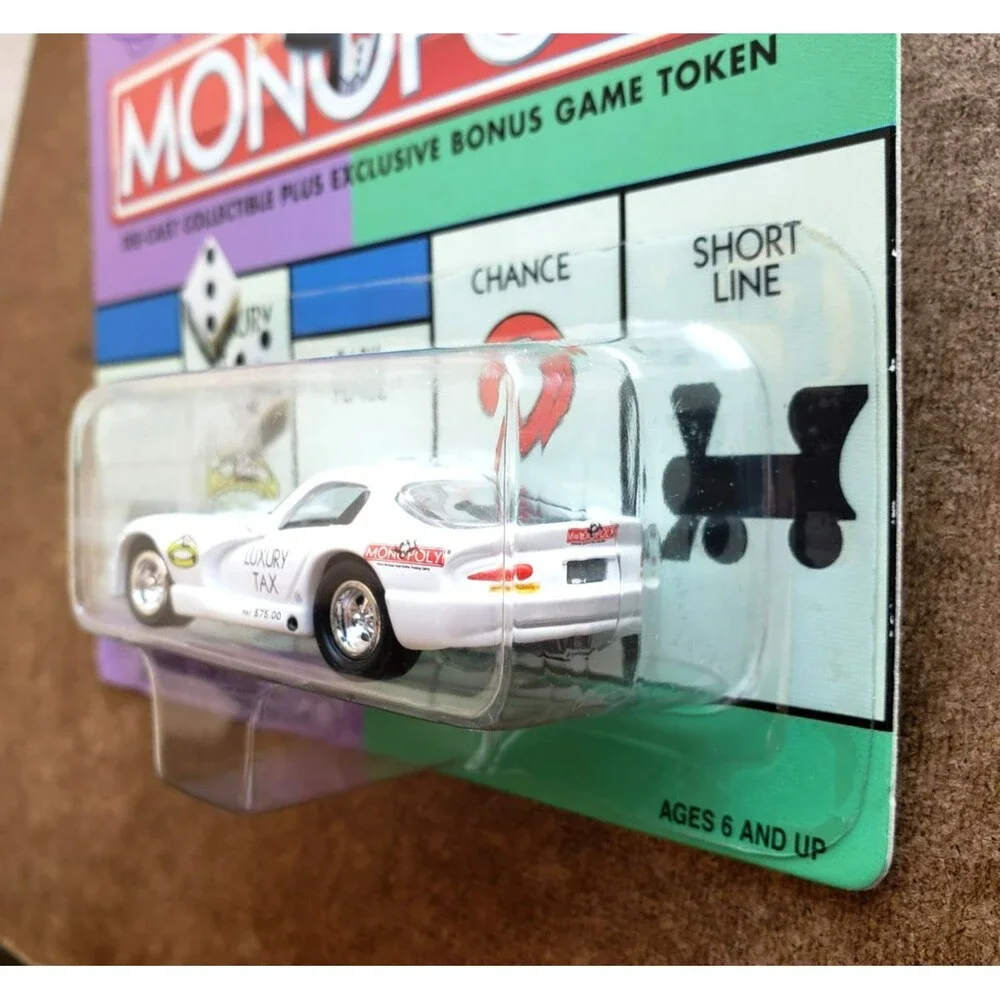 2000 Johnny Lightning LUXURY TAX DODGE VIPER White MONOPOLY KB TOY EXCLUSIVE 5SP